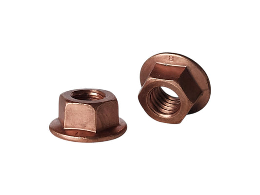 Lukkomutteri Laipalla M10 x 1.5mm (Kuparoitu)
