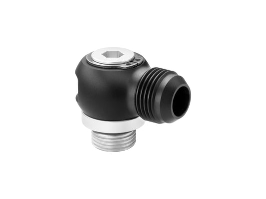 Nuke Performance 3/8 NPT Full Flow Swivel Banjo Fittings (3/8 NPT to AN-6 Male)