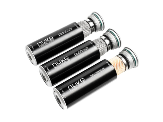 Nuke Performance Fuel Filter Slim 100 micron AN-10 (Stainless Steel Element)