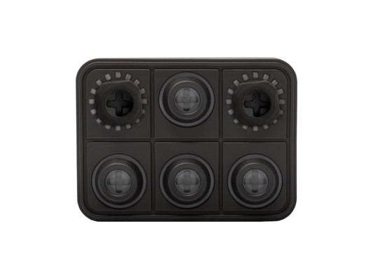 Blink Marine - CAN Näppäimistö (6 painiketta, 2 kiertokytkintä) Multi Color LED / Rubber Knob / IP67
