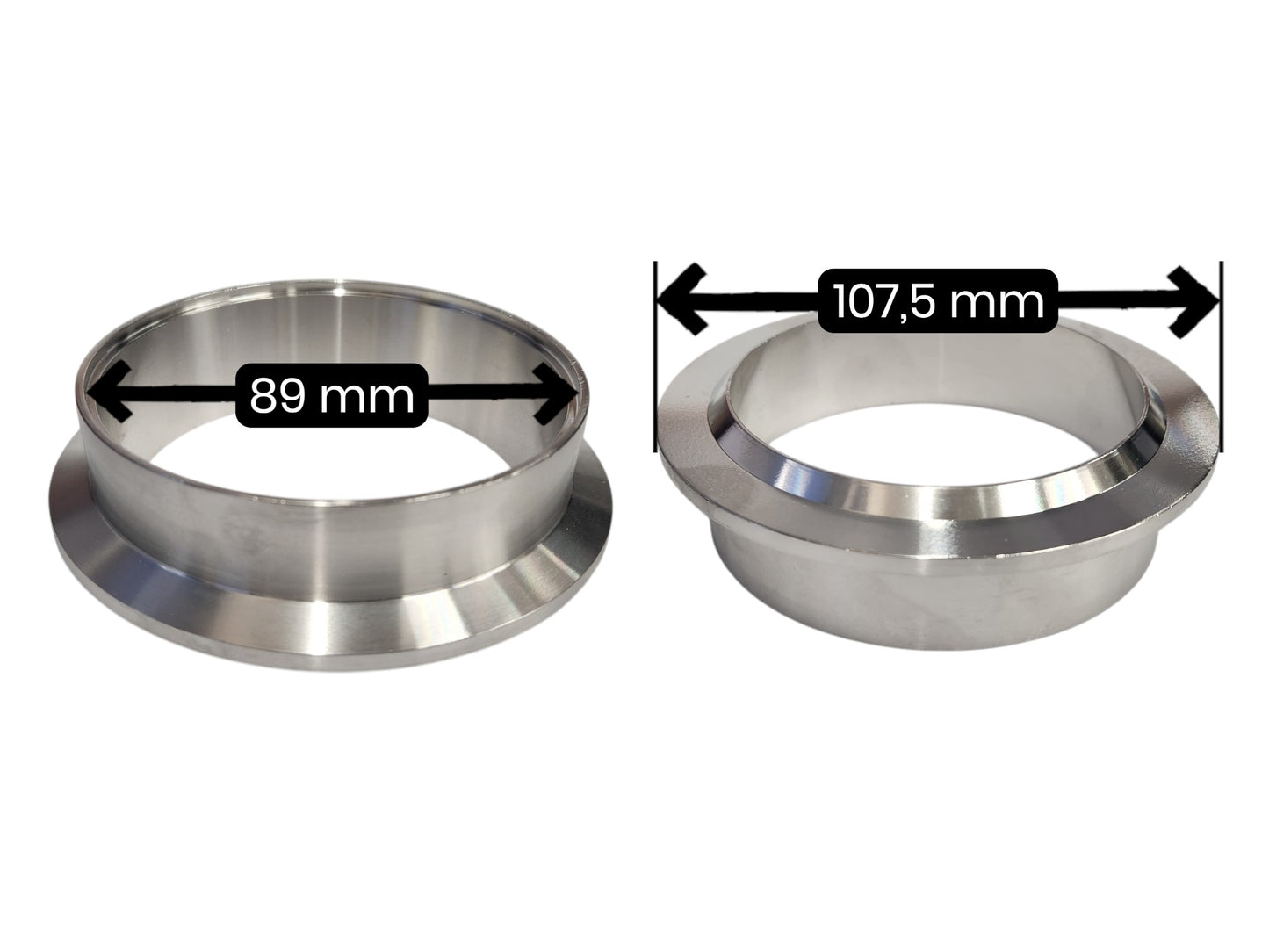 Precision Promod 3.5" V-Band Inlet Flange Turbine Housing Flange SS