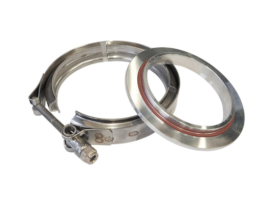 Precision Sportsman C/Cover Outlet Flange Kit (Flange/Clamp/O-Ring) Aluminium