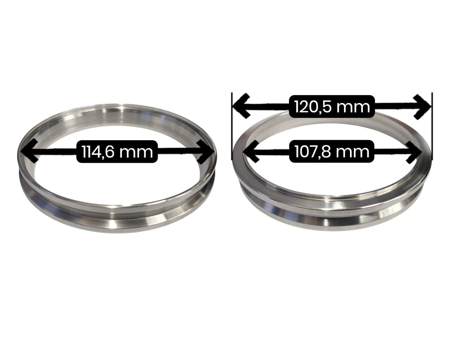 Precision Promod 1.15 A/R V-Band Turbine Housing Outlet Flange To 4.5" Tube SS