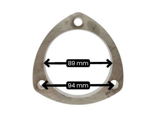 Pakoputken laippa 3-bolt (pulttijako 94mm / keskireikä 89mm)