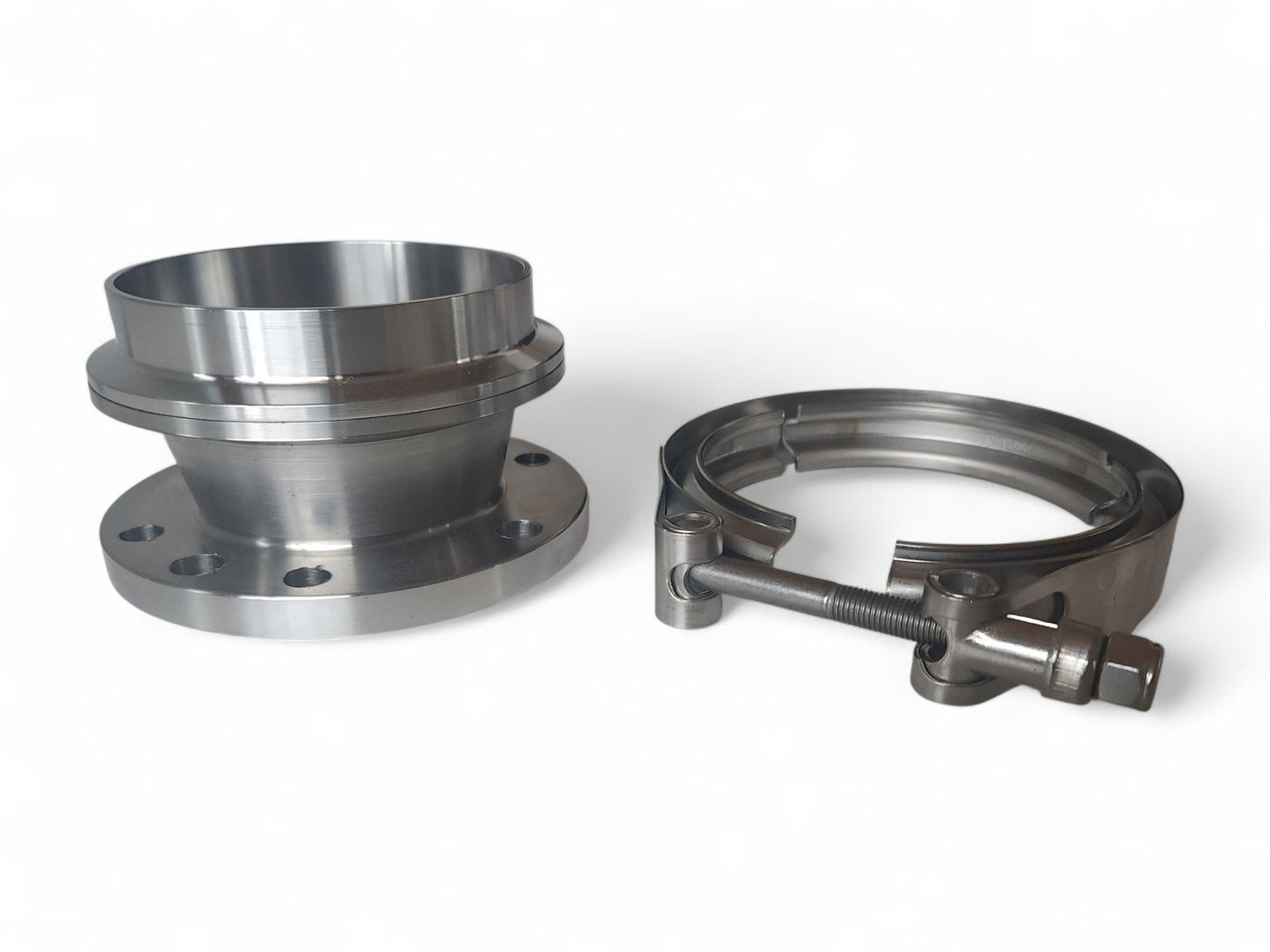 Downpipe lähtö 4/6-bolt - V-Band 3,5" Billed (Holset HX40)