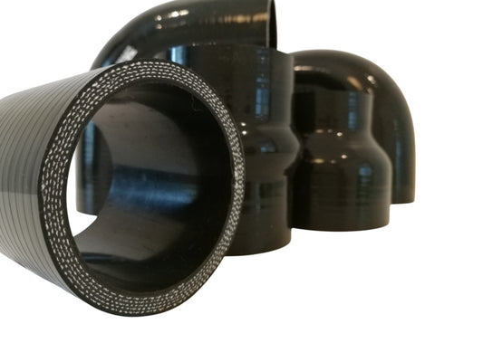 Silikoni Suora (50,8mm) Musta