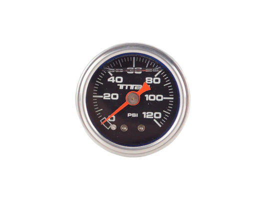 Titan Motorsports 1-1/2in Liquid filled Pressure Gauge 0-120 Black FPG