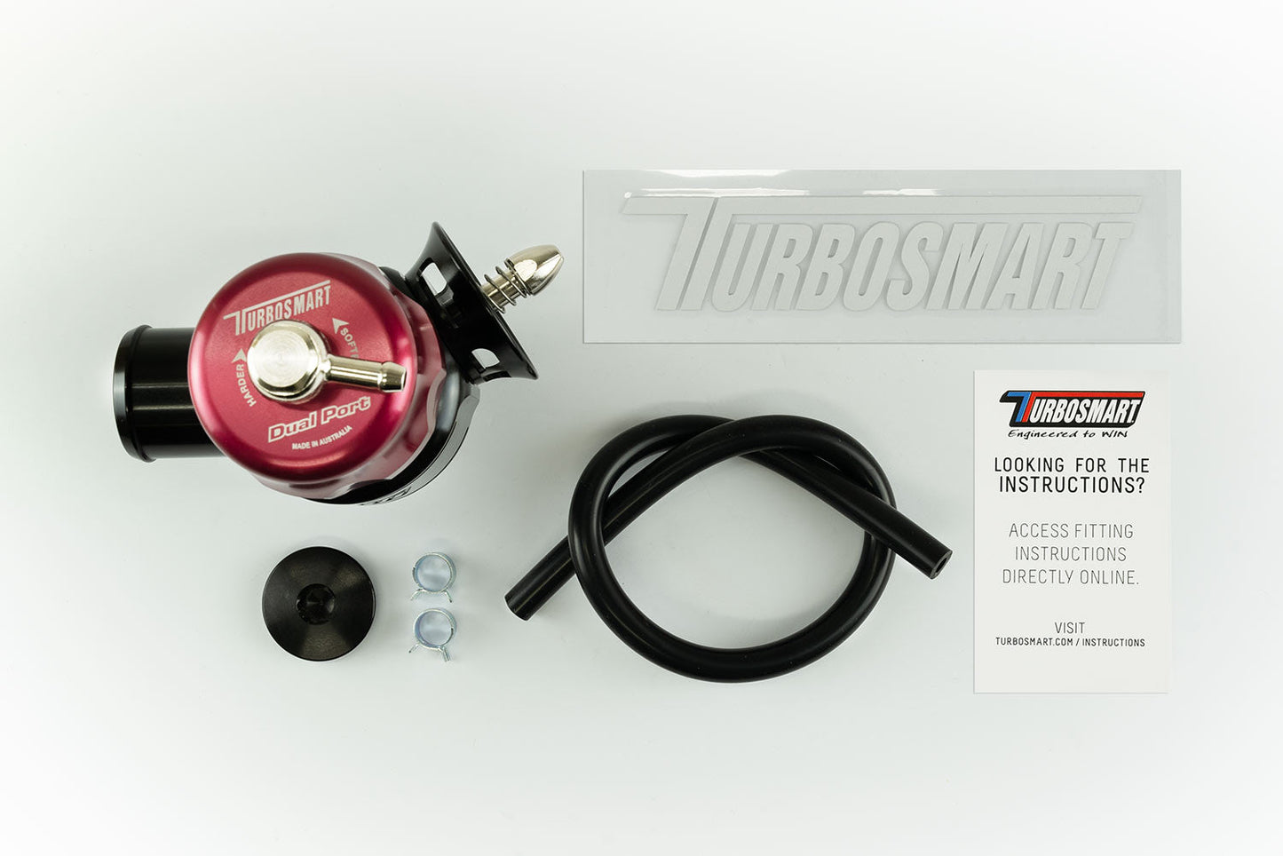 Turbosmart - Smart Port Dual Port Mitsubishi EVO IV to X (Red/Black)