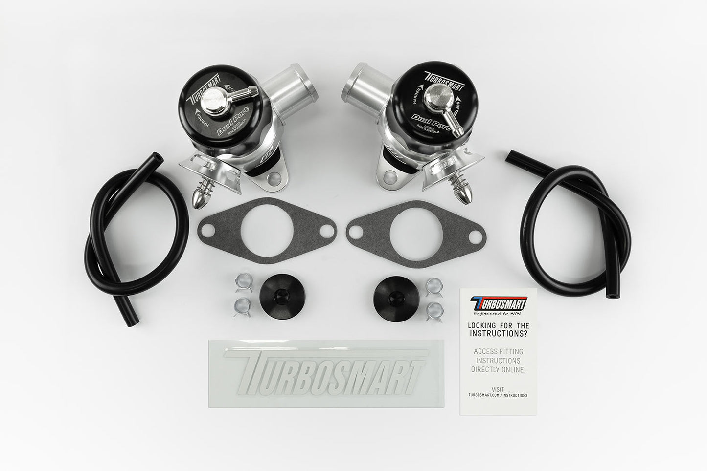 Turbosmart - Dual Port Smart Port Nissan GT-R R35 Kit (Black)