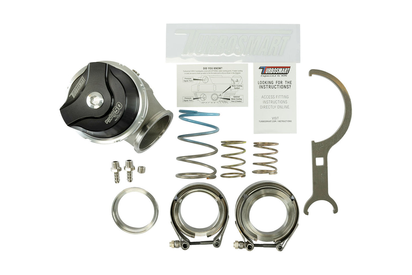 Turbosmart - GenV ProGate50 CG / C02 HP Full Range Ulkoinen Hukkaportti (Black)