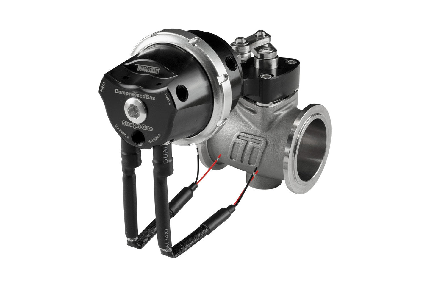 Turbosmart - Compressed Gas (CO2) StraightGate40 - Inbuilt Solenoids - 7PSI Black (Control In Cap CO2 Boost Control)