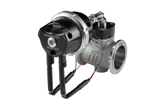 Turbosmart - Compressed Gas (CO2) StraightGate40 - Inbuilt Solenoids - 7PSI Black (Control In Cap CO2 Boost Control)