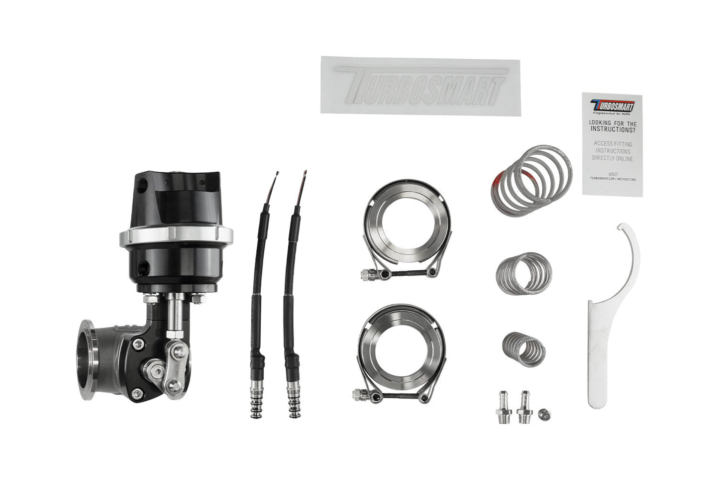 Turbosmart - Compressed Gas (CO2) StraightGate40 - Inbuilt Solenoids - 7PSI Black (Control In Cap CO2 Boost Control)