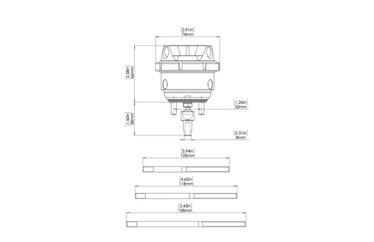 Turbosmart - GenV IWG (Twin Port) Hukkaportin Kello BorgWarner EFR 14psi