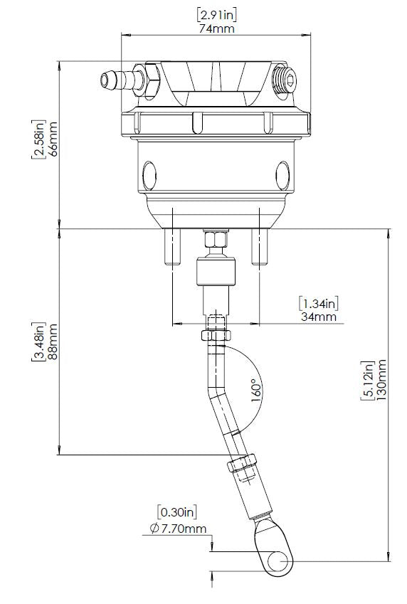 Turbosmart - GenV IWG (Twin Port) Hukkaportin Kello Garrett G25 14 Psi
