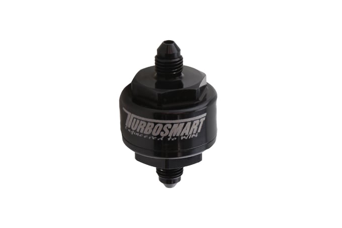 Turbosmart - Billet Turbo Öljynsuodatin 44um -4AN (Black)