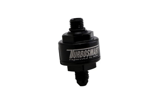 Turbosmart - Billet Turbo Öljynsuodatin 44um -4AN to -4AN ORB (Black)
