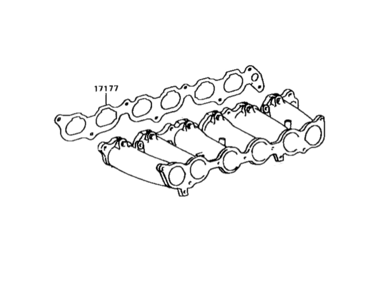 Toyota 2JZ-GTE non VVTi OEM Imusarjan Tiiviste (17177-46031)