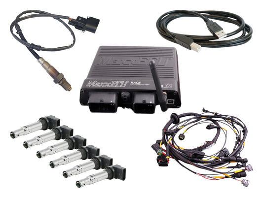 Toyota 2JZ Moottorinohjaus Kit (MaxxECU RACE + Moottorin johtosarja + Bosch puolat + LSU 4.2 Lambda)