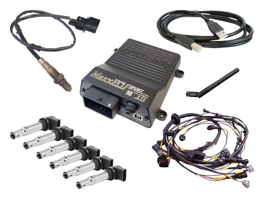 Toyota 2JZ Moottorinohjaus Kit (MaxxECU SPORT + Moottorin johtosarja + Bosch puolat + LSU 4.2 Lambda)