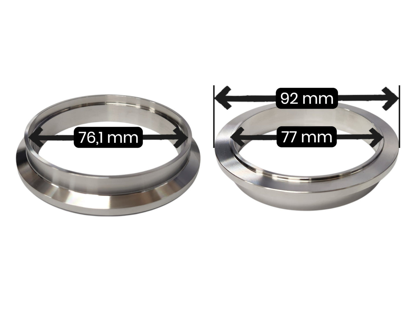 Turbo Outlet Laippa HPT / Precision (lähtö 76,1mm) Ruostumaton teräs