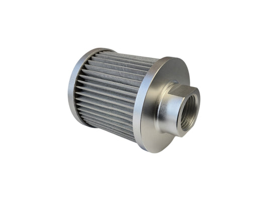 Universal Air Filter with AN-12 ORB thread Silver