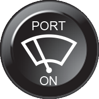 Port wiper on (15mm CAN Näppäimistö Icon)