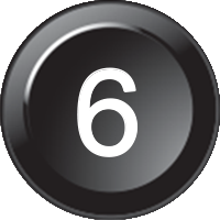 Number 6 (15mm CAN Näppäimistö Icon)