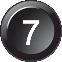 Number 7 (15mm CAN Näppäimistö Icon)