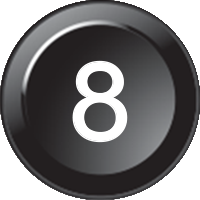 Number 8 (15mm CAN Näppäimistö Icon)