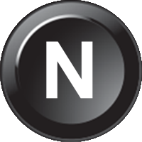 Letter “N” (15mm CAN Näppäimistö Icon)