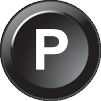 Letter “P” (15mm CAN Näppäimistö Icon)