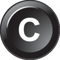 Letter “C” (15mm CAN Näppäimistö Icon)