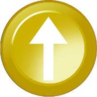 Arrow (yellow background RAL1021 matt) (15mm CAN Näppäimistö Icon)