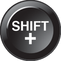 Shift + (15mm CAN Näppäimistö Icon)
