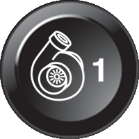 Turbo boost 1 (15mm CAN Näppäimistö Icon)