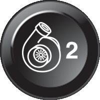 Turbo boost 2 (15mm CAN Näppäimistö Icon)