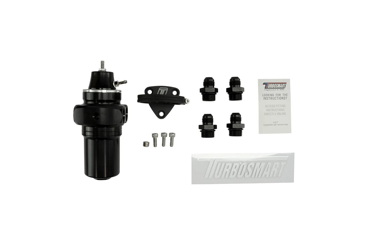 Turbosmart - FPRF8 Polttoaineen Paineensäädin + Suodatin (Black)