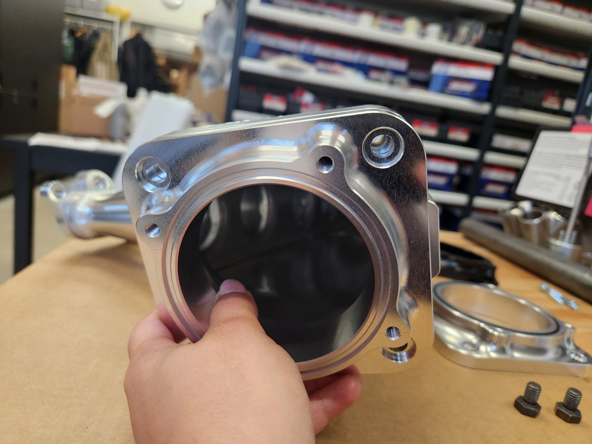 KKD motorsrpot Kaasuläpän Billet Adapterilaippa (74mm Bocch) KAKKOSLAATUINEN