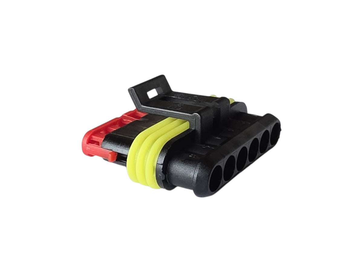 AMP Superseal 1.5 6-napainen Liitin Naaras