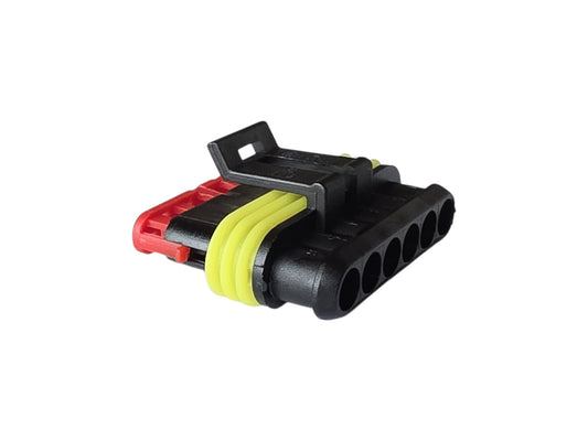 AMP Superseal 1.5 6-napainen Liitin Naaras