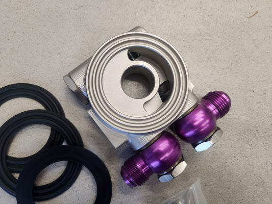 CNC Koneistettu Öljynsuodattimen Adapteri Termostaatilla AN10