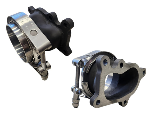 Downpipe lähtö 5-bolt - V-Band 3'' (Holset HE221W / HX27W)