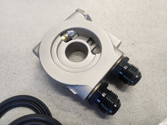 CNC Koneistettu Öljynsuodattimen Adapteri Termostaatilla AN10